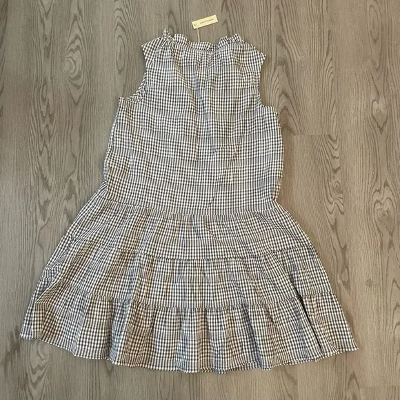 Max Studio Gingham Plaid Tiered Sleeveless Dress - Picture 9 of 10